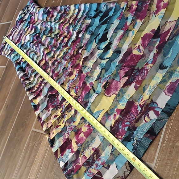 BCBG Maxazria Dharma Dark Iris Combo Maxi Gown - Picture 10 of 14